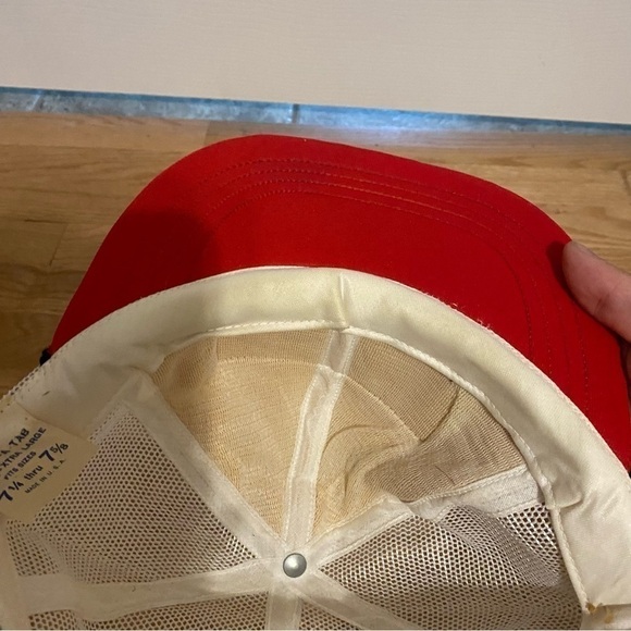 Vintage Brillion Steel Iron Works Patch Mesh Snap Back Hat Trucker USA Made - Picture 8 of 11